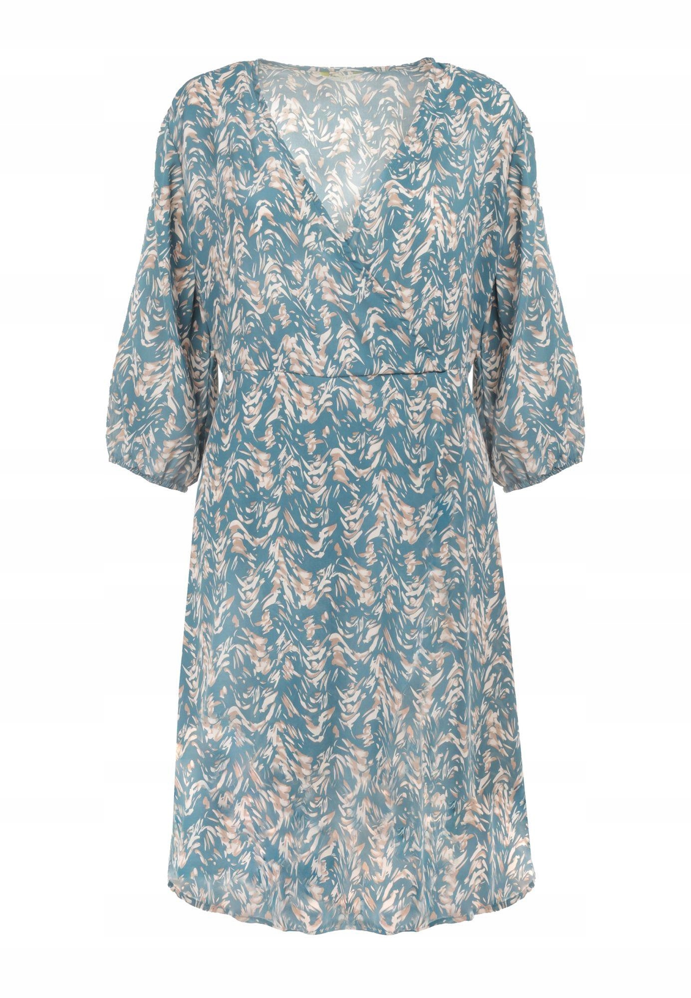 

Born2Be Zielona Sukienka damska XL Kopertowa 3/4