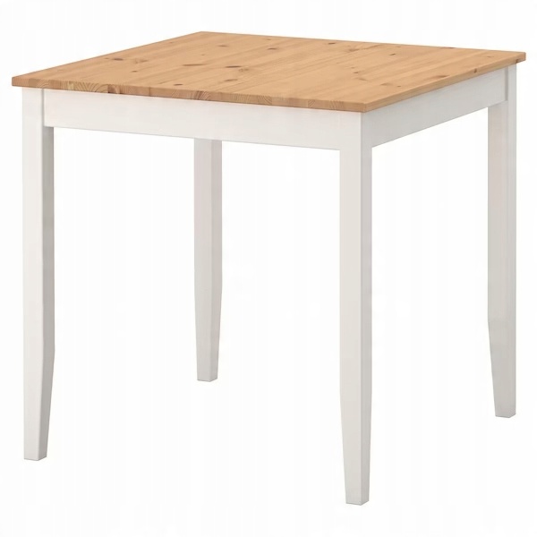 

Ikea Lerhamn stół drewniany 74x74cm Patyna Biały