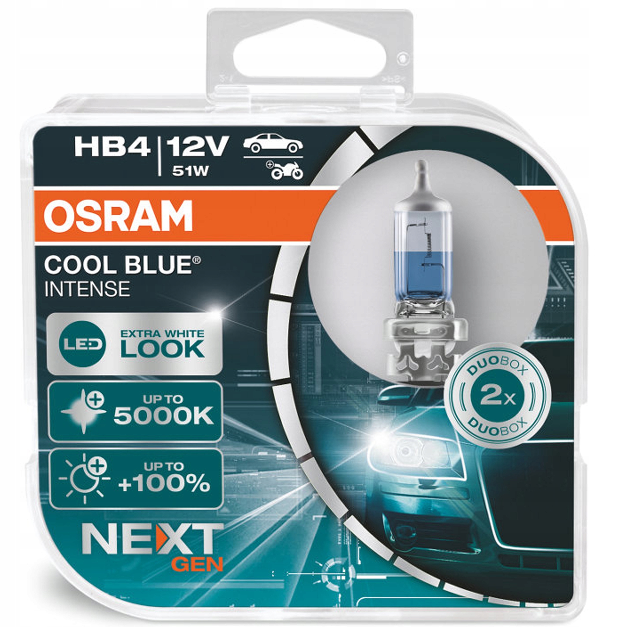 

Powystawowe Osram Cool Blue Intense NextGen HB4