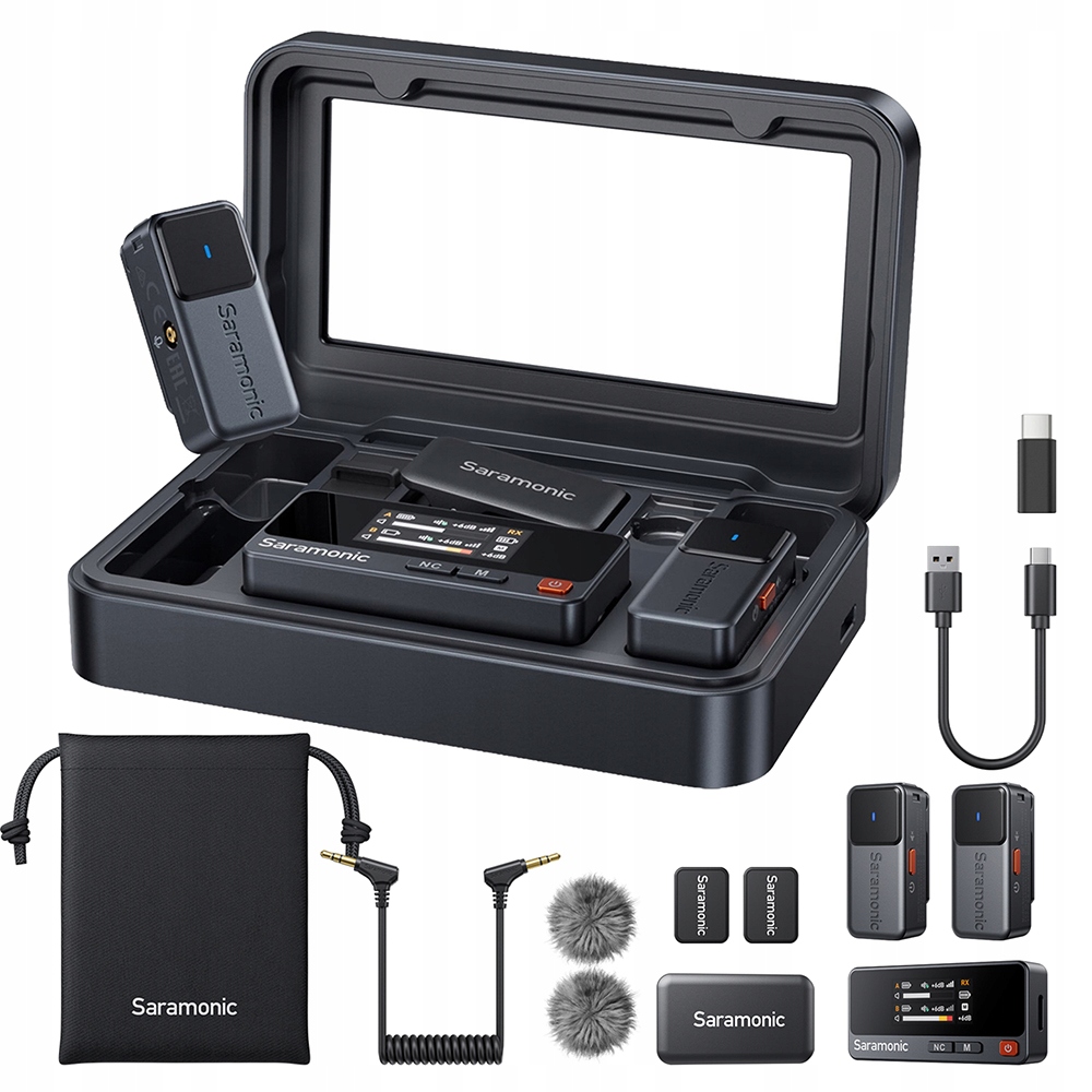 Bezdrátová sada pro přenos zvuku Air-01 (rx Tx Tx) – Saramonic