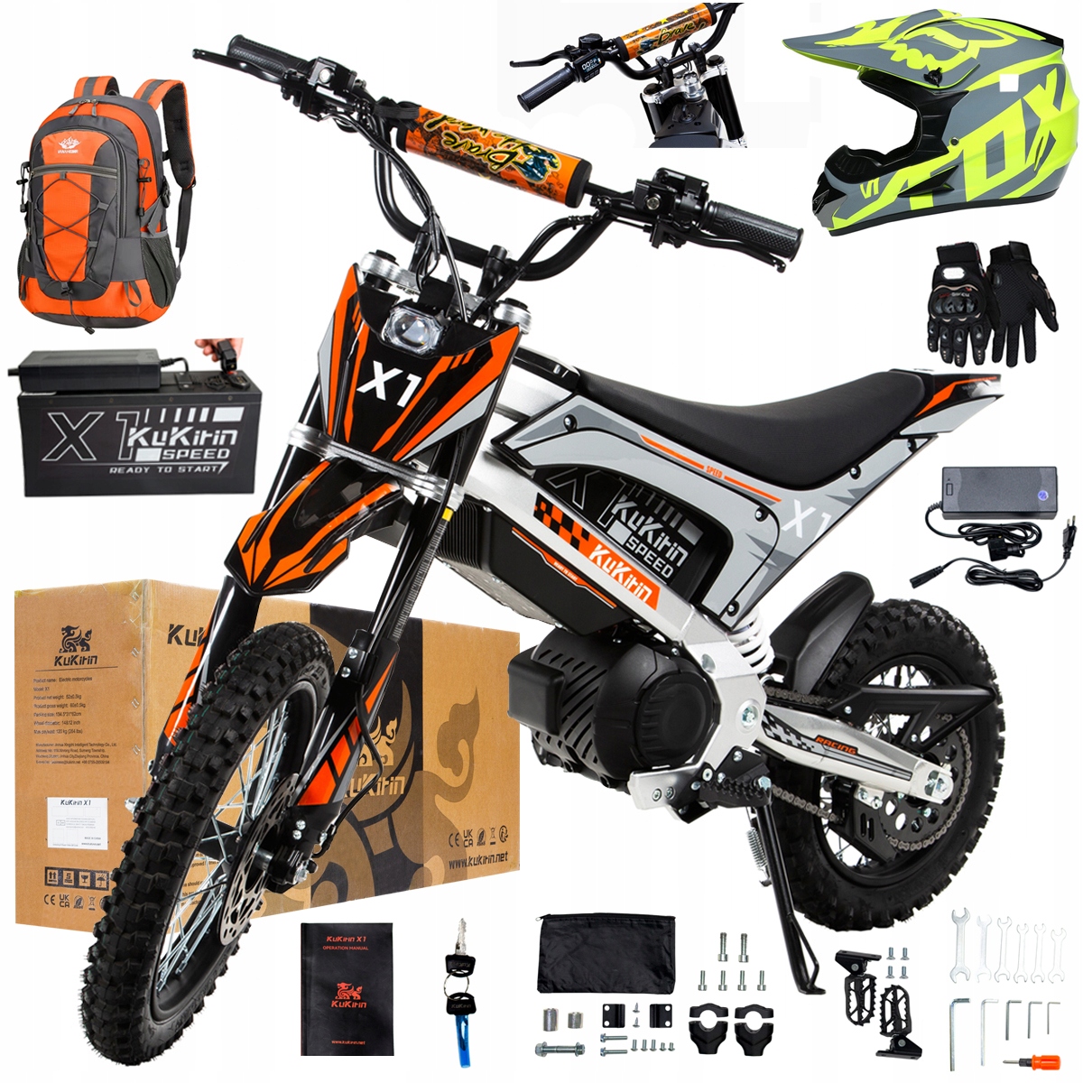 Kukirin X1 2026 Nové terénní elektrické vozidlo 2000W50KM/H 48V20.8Ah 14''