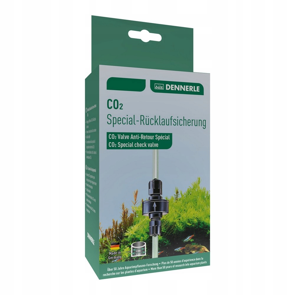 Levně Zpětný Ventil Pro Systém CO2 Akvária Membrána 4/6 MM Instalace Dennerle