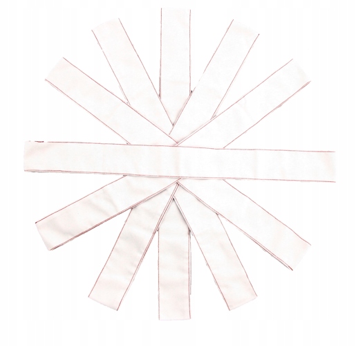 ZESTAW 6 szt SZARF SZKOLNYCH BIAŁY