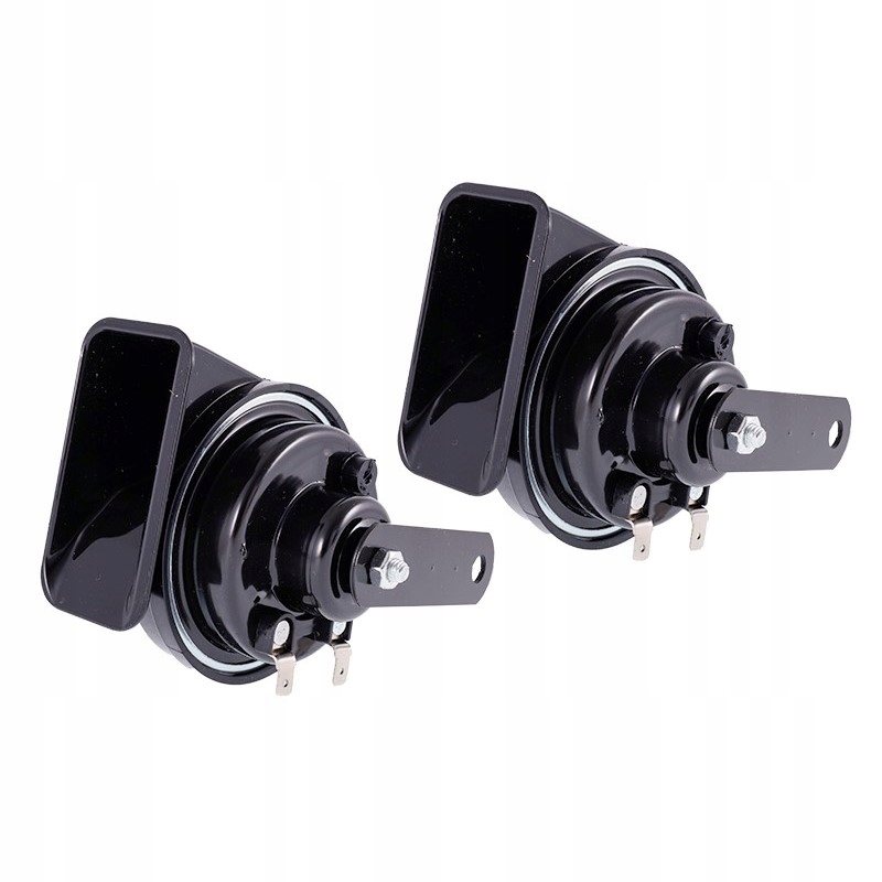 2x KLAKSON SAMOCHODOWY DWUTONOWY PROSTY 12V 118dB GŁOŚNY SYGNAŁ DŹWIĘKOWY Stan opakowania oryginalne