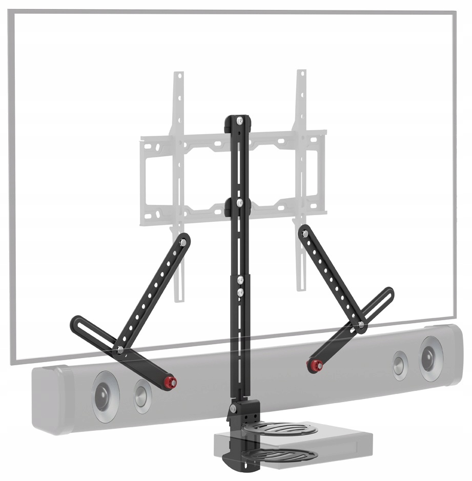 Półka Av Rtv na Uchwyt Tv z Mocowaniem Soundbar do Vesa Tv Barkan