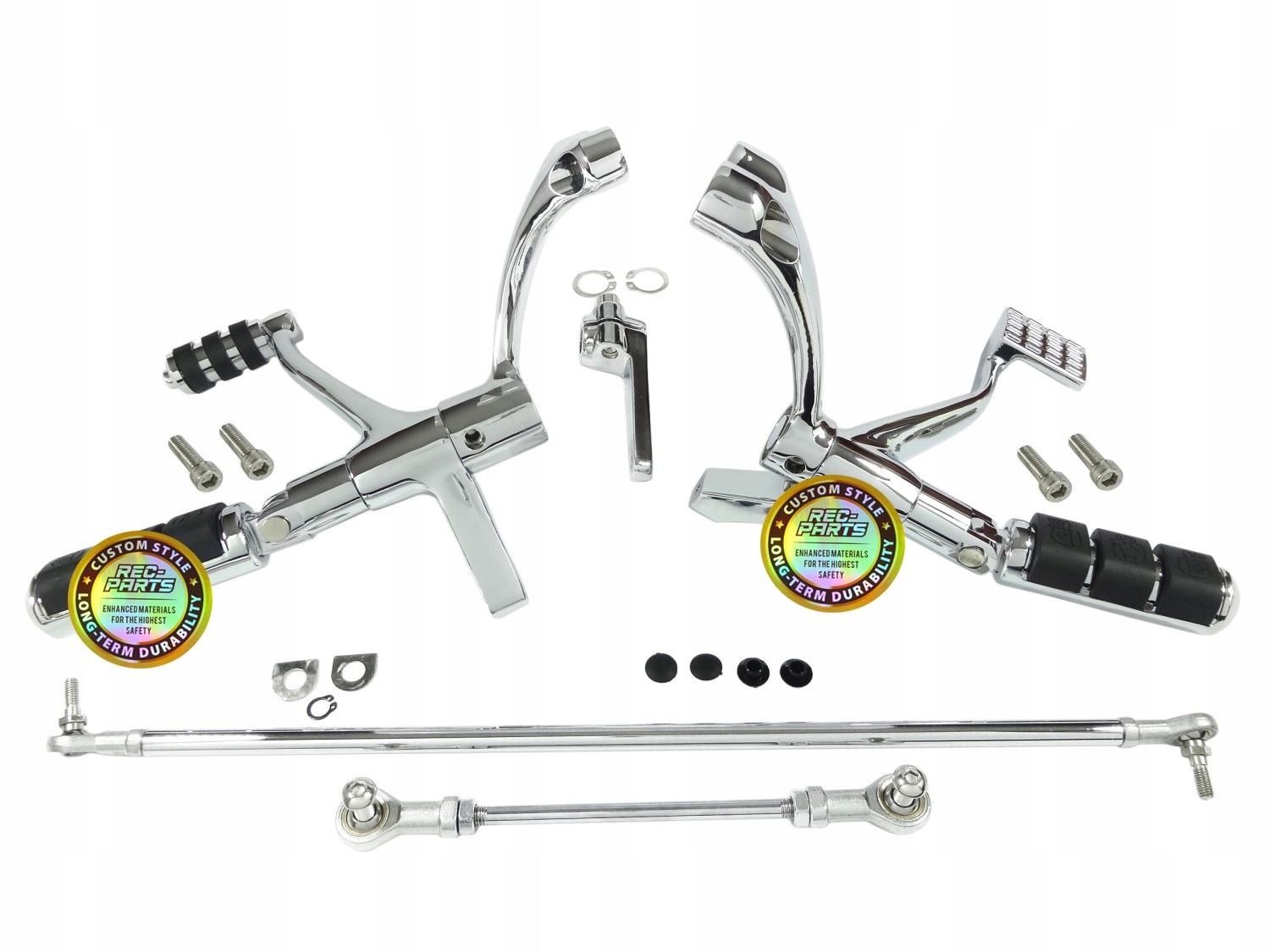 chrómový relokačný set pre Harley Sportster 06-13