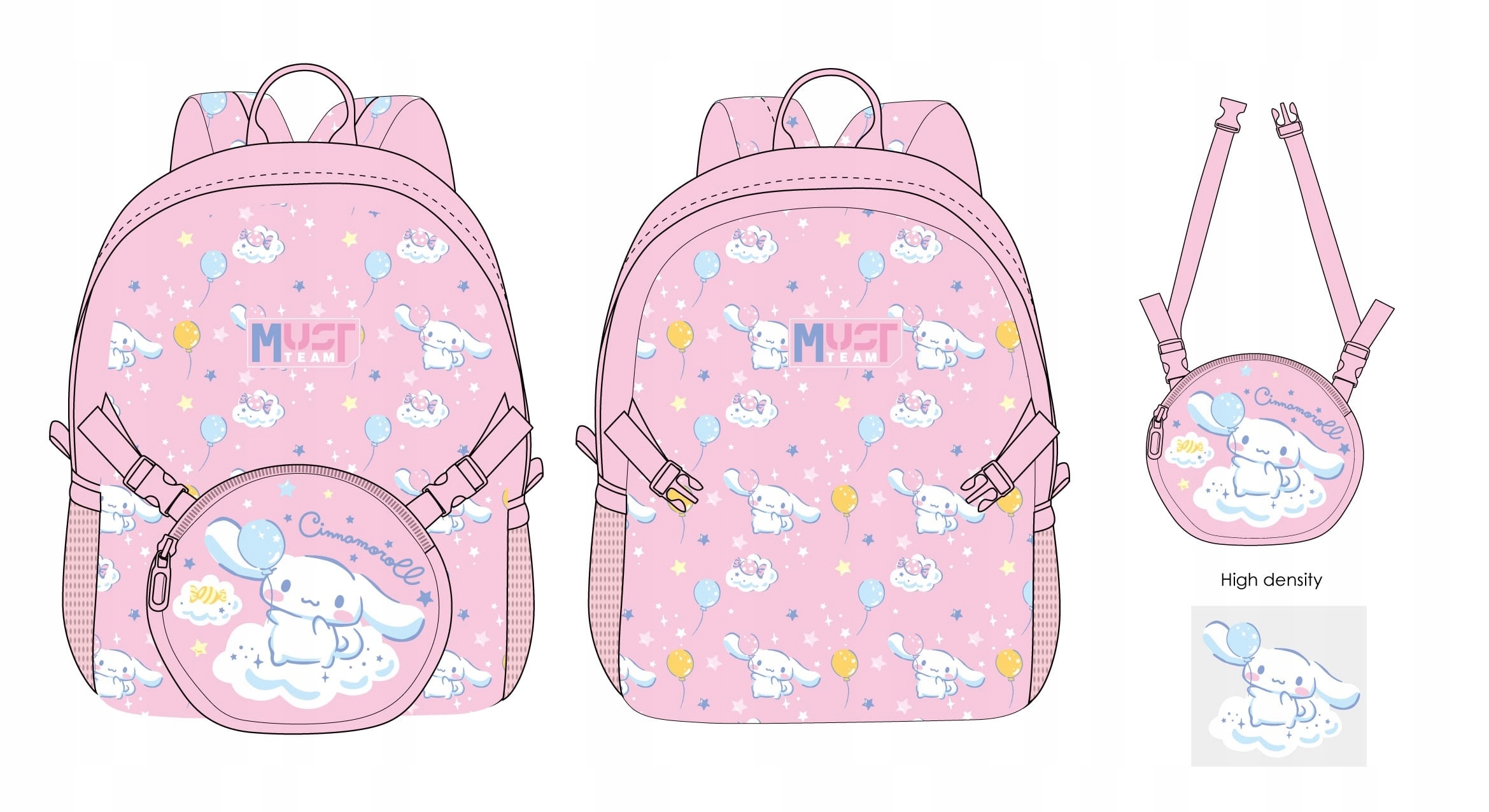 Cinnamoroll Must Batoh odnímatelná taška přes rameno