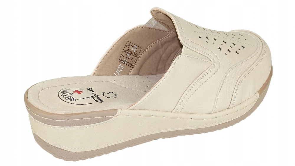 KLAPKI BUTY MEDYCZNE DAMSKIE ZDROWOTNE LETNIE Rozmiar 38