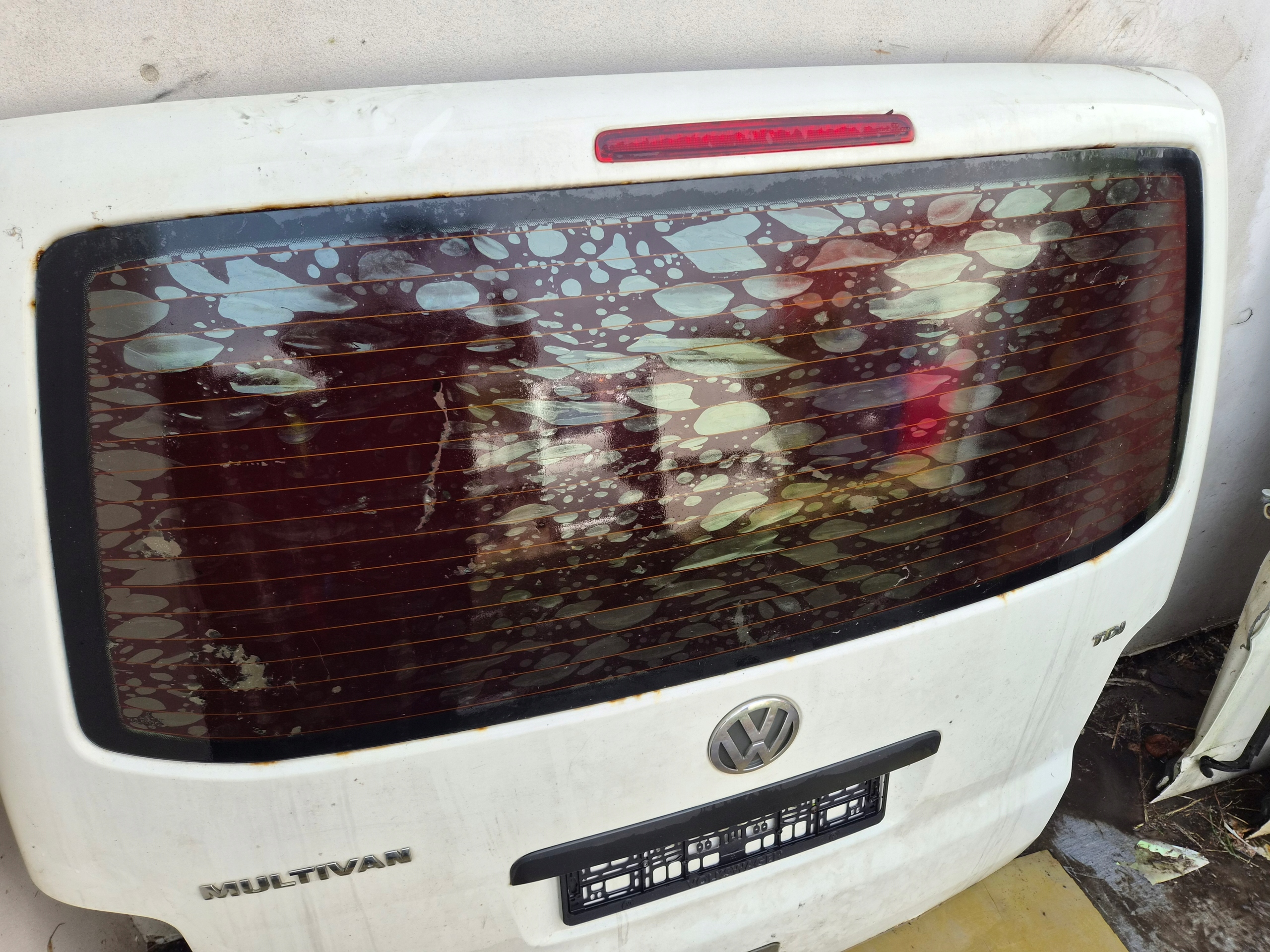 trunk door cover boot rear part VW T5 T5 LIFT biala