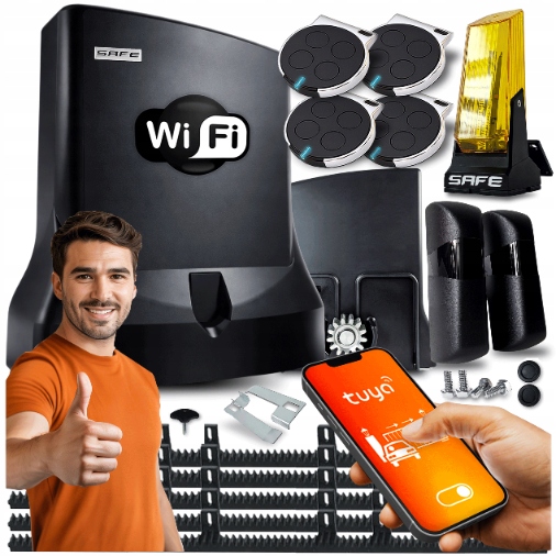Pohon Na Posuvnú Bránu Sada automatických diaľkových ovládačov pohon lampa 800 kg Wifi