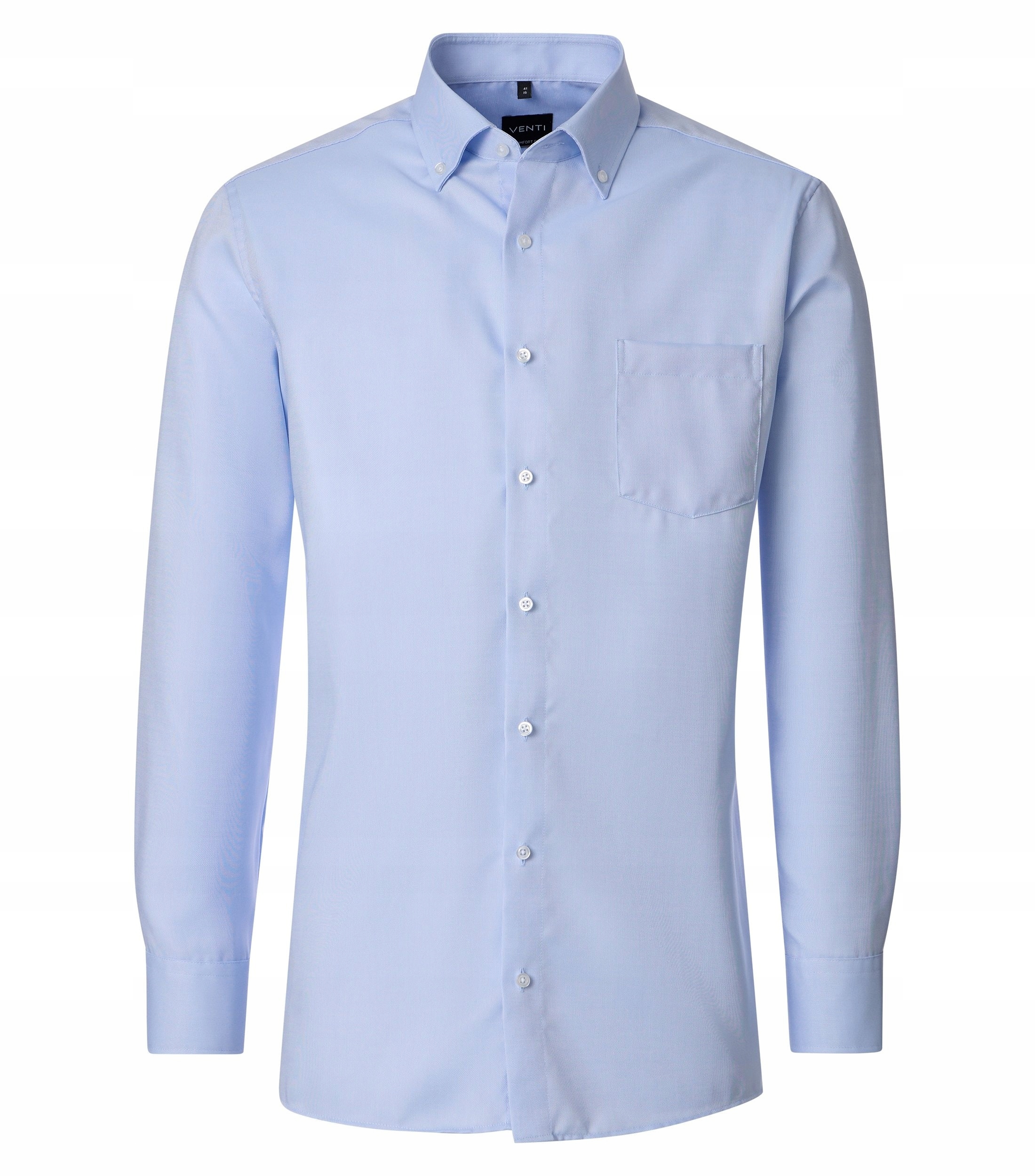 Venti Velké Rozměry Bavlněná Business Košile Modrá 5XL 52 170 cm