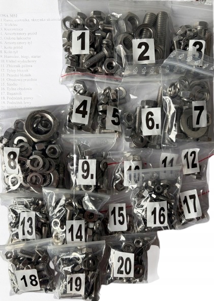 Nová Sada Šroubů, Šrouby Z Nerezové Oceli, Osa M52