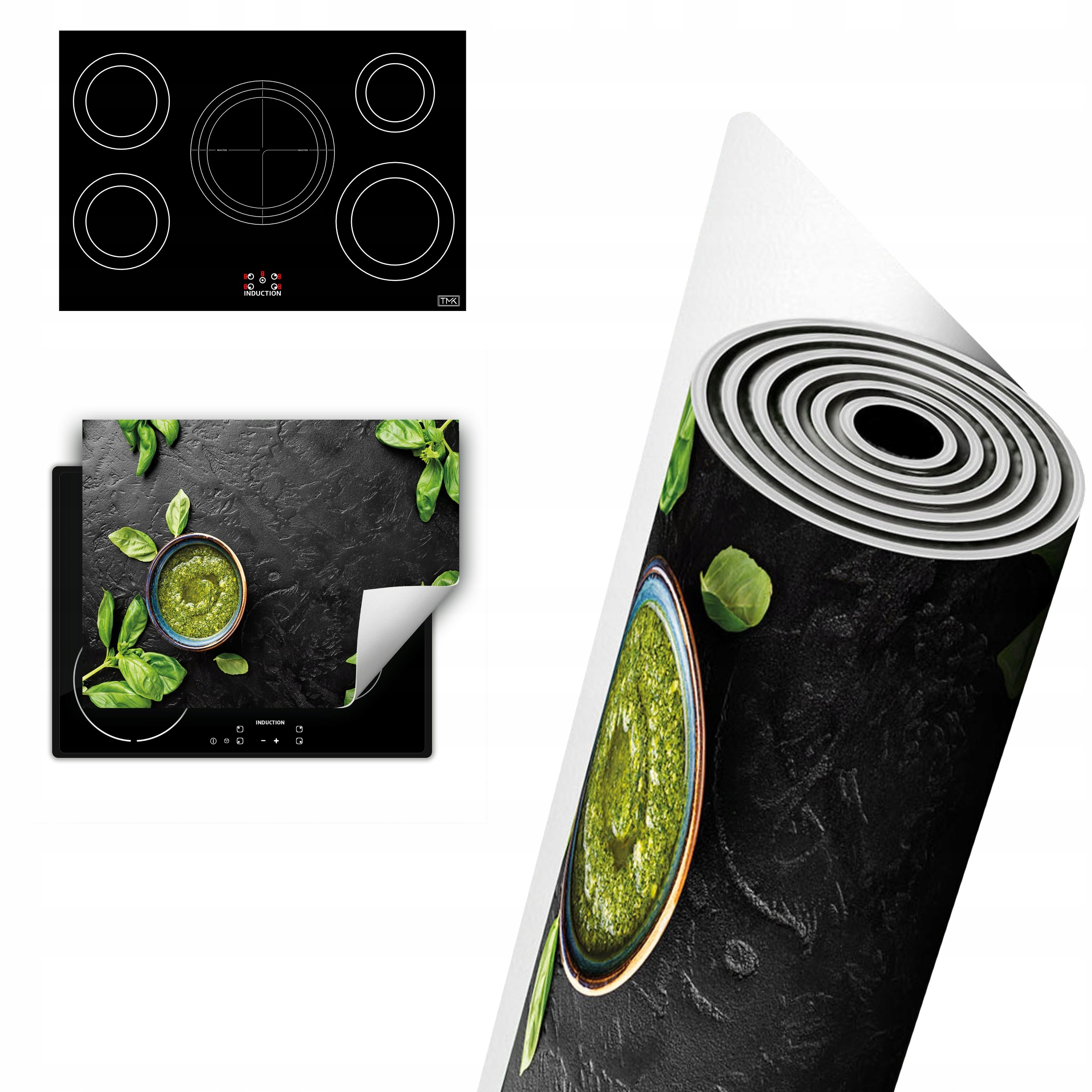 Vinylová Ochrana Na Indukci Pracovní Deska 80x52 břidlice bazalka