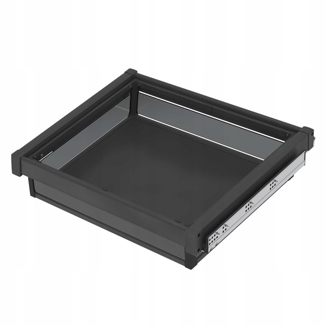Szuflada wysuwana półka na ubrania 900 mm Antracyt Blum Tandem garderoba