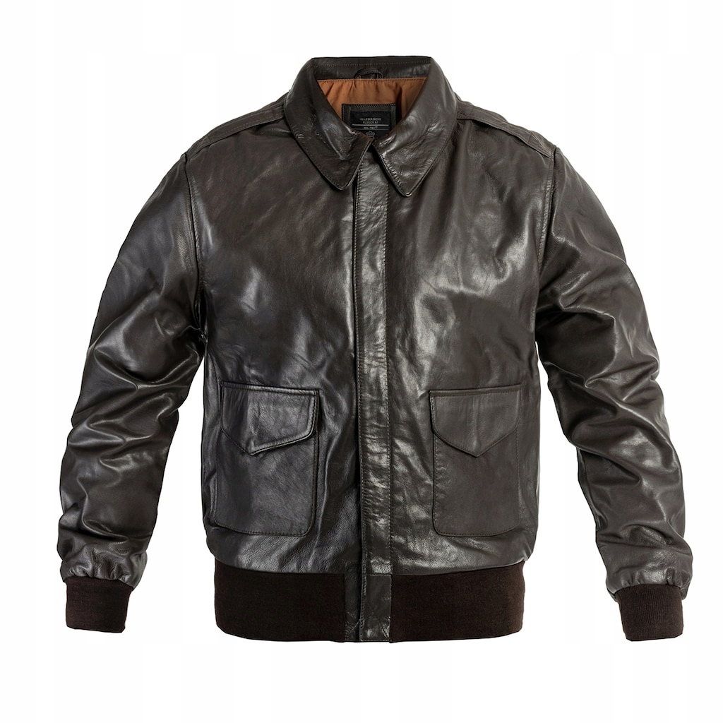 Kožená pilotní bunda Mil-Tec Us A2 Leather Flight Jacket Brown S