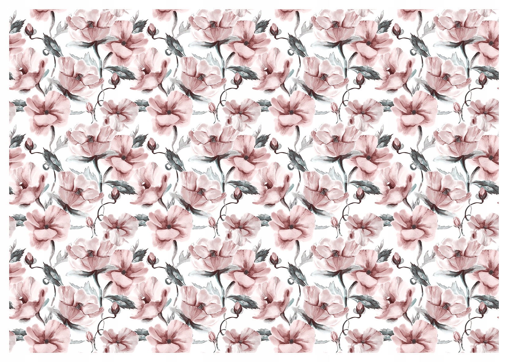 Fototapeta Růžové pivoňky a akvarelové růže pastelové do pokoje 208x146 lepidlo