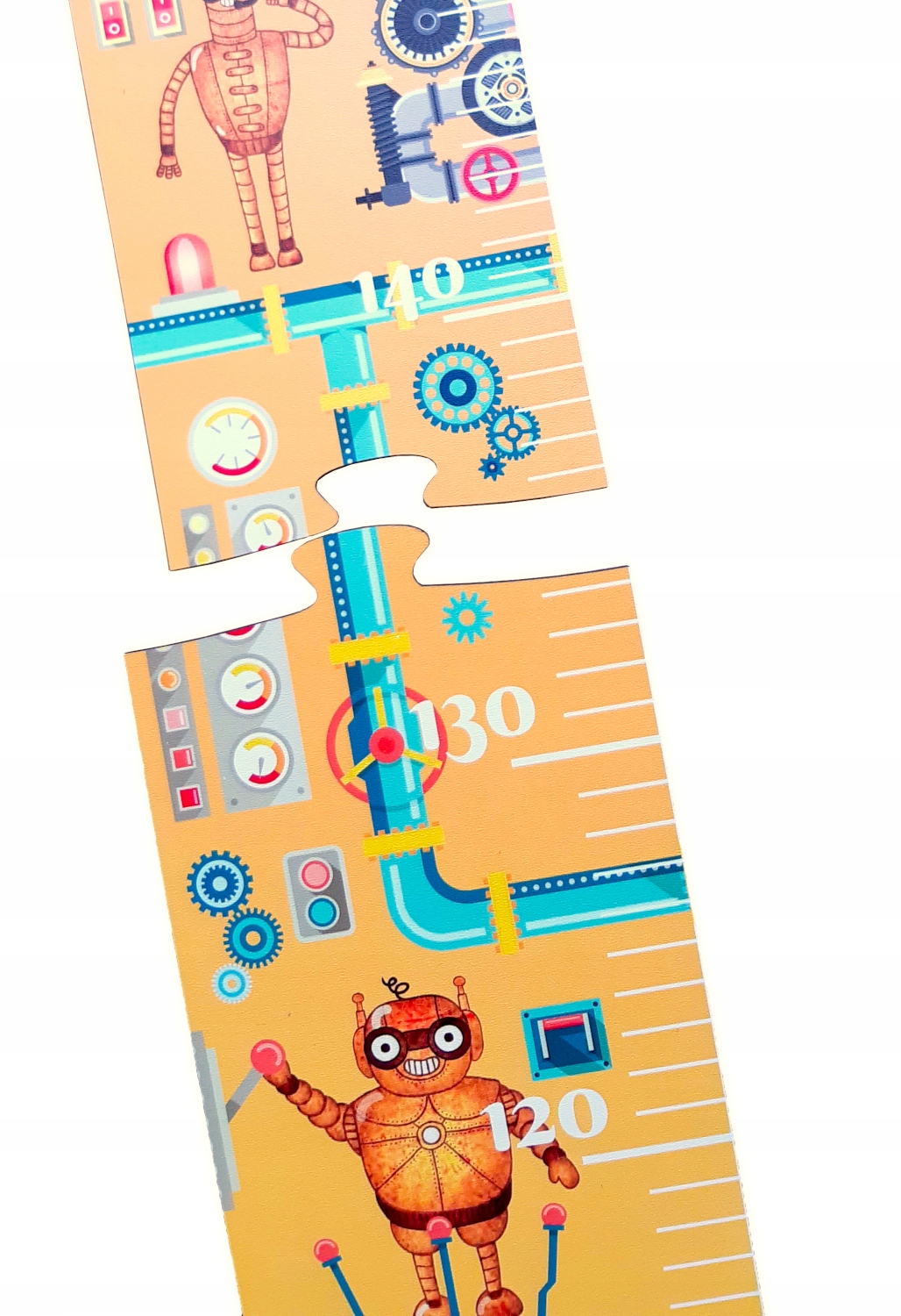 Miarka wzrostu na ścianę z robotami roboty Bohater brak