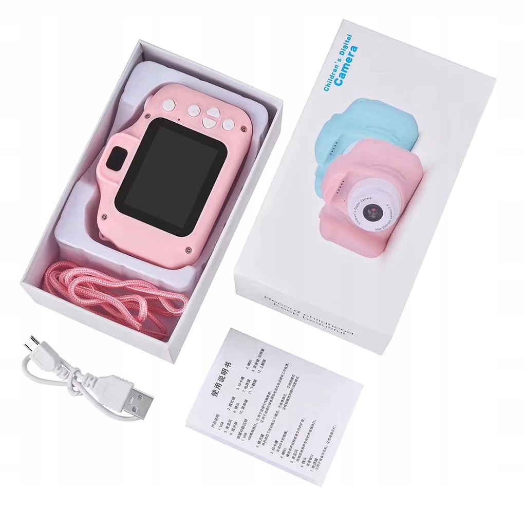 APARAT CYFROWY FOTOGRAFICZNY 12MPX ZABAWKA DLA DZIECI KAMERA + 4 GRY Rozdzielczość 3 Mpx