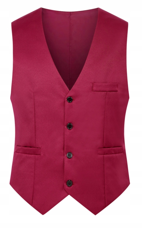 2021 Vest Men Spring Autumn Men's Slim Dress Busin Materiał dominujący poliester