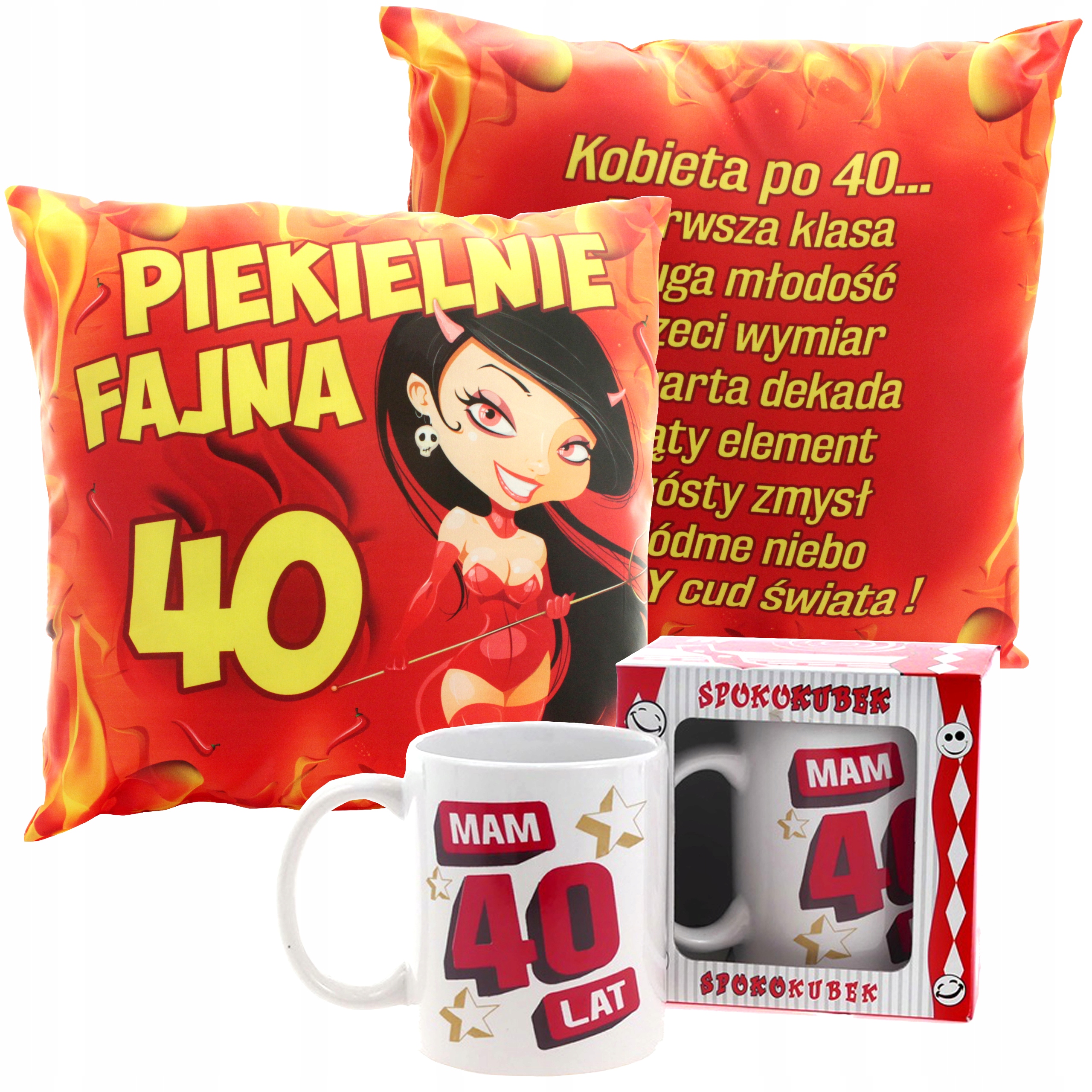 

Komple Poduszka Kubek urodziny 18-60