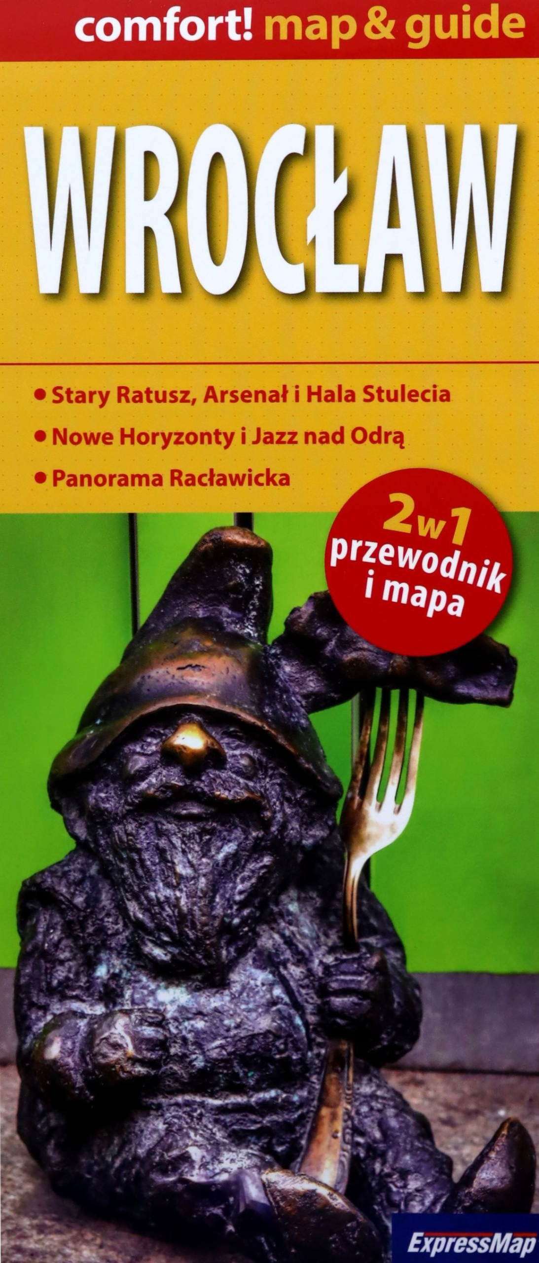 

Wrocław Laminowany Map+guide 2W1: Przewodnik I Map