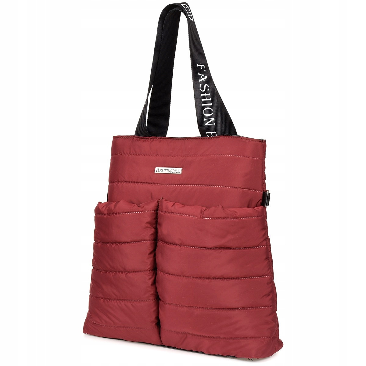 Bordó dámská originální sportovní prošívaná kabelka A4 W89