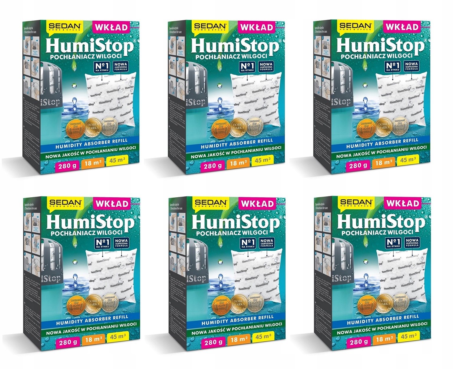 

Humistop wkłady do Pochłaniacza Wilgoci x 6 szt