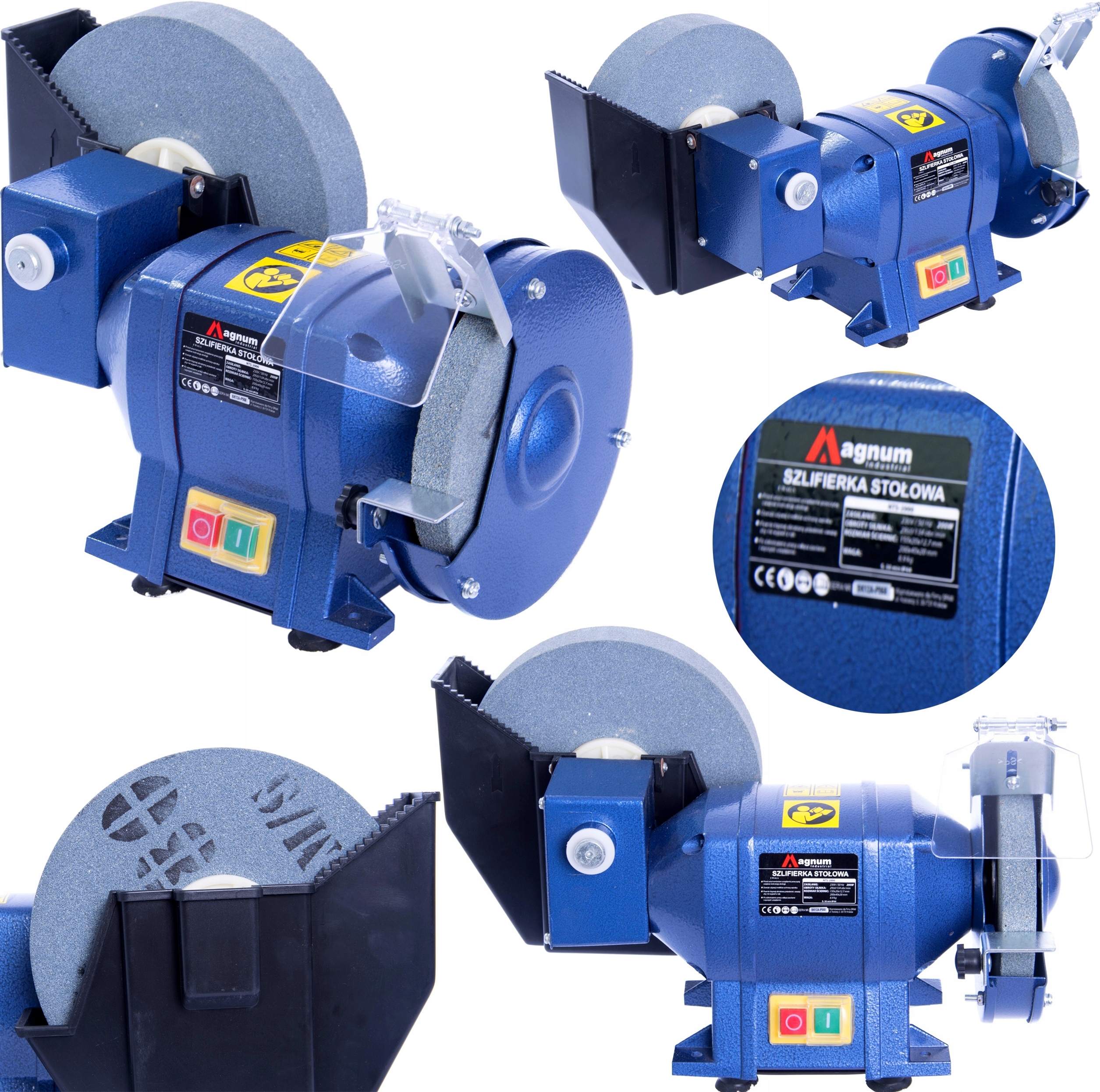Profesionální Stolní Bruska Magnum Dvoukotoučová Za Mokra 200 W 200 MM