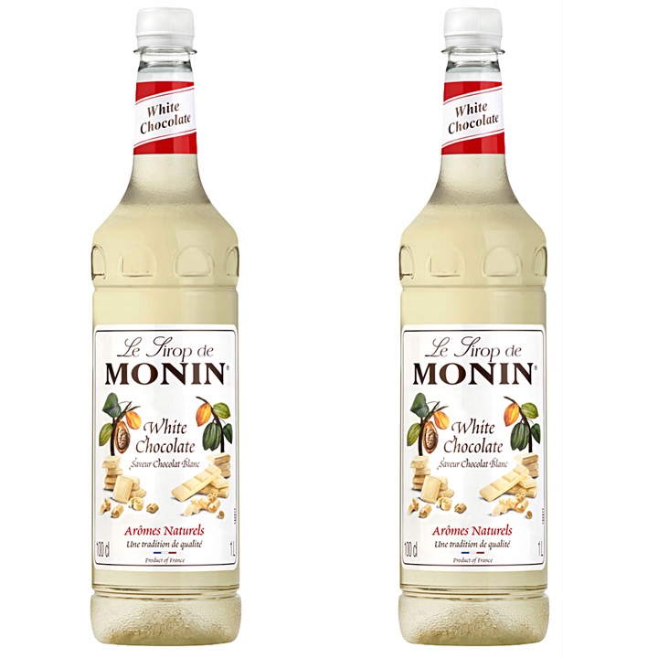 2x Syrop Monin White Chocolate Biała Czekolada 1000 ml Pet