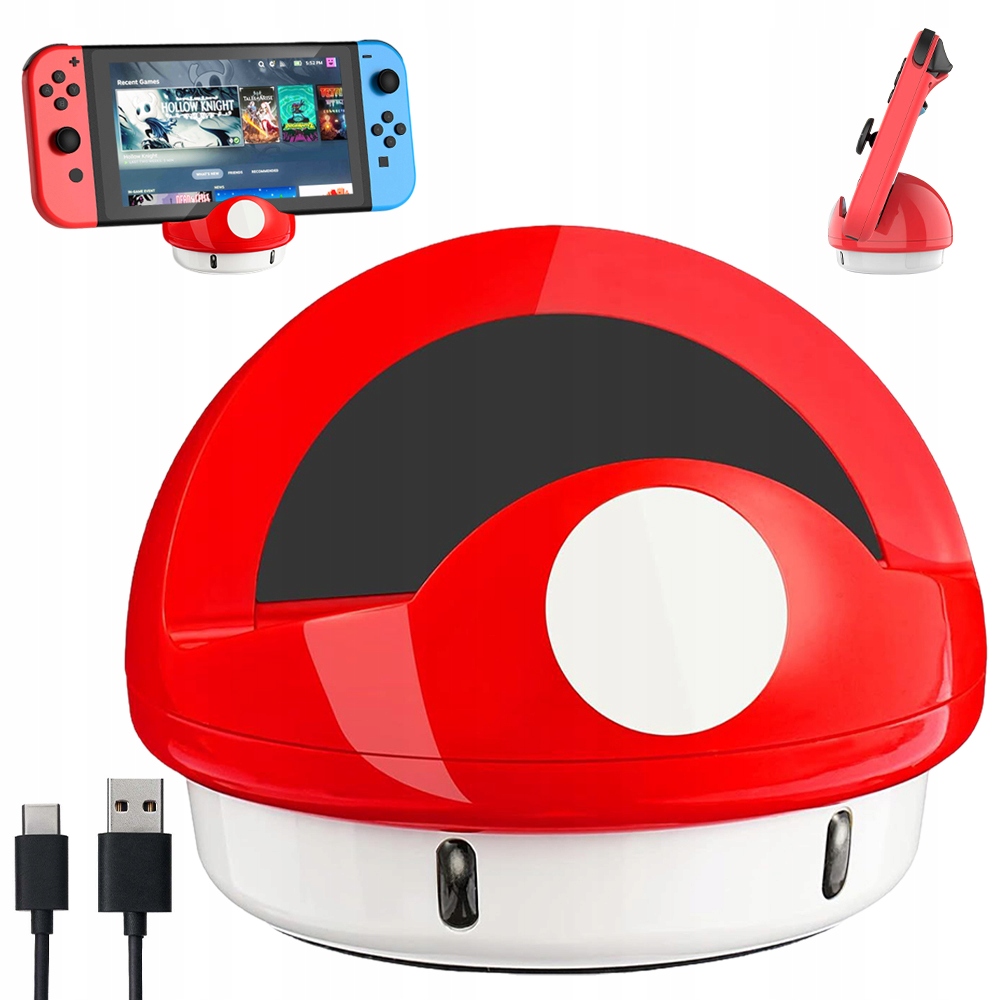 STOJAK DO ŁADOWANIA SWITCH Z SILIKONOWĄ OCHRONĄ KONSOLI