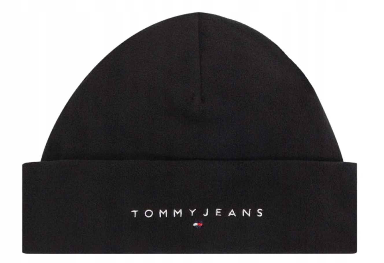 Tommy Jeans Linear Logo Fleece Beanie Čepice r.OS