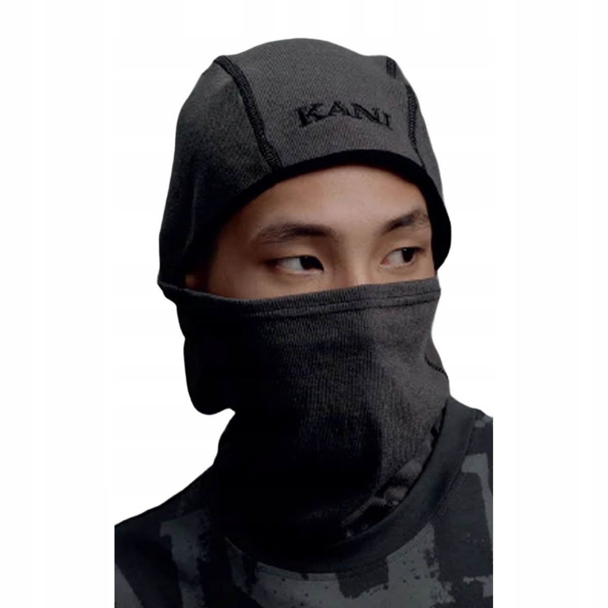 Karl Kani kukla Retro Rib Balaclava 70150015 šedá Osfm