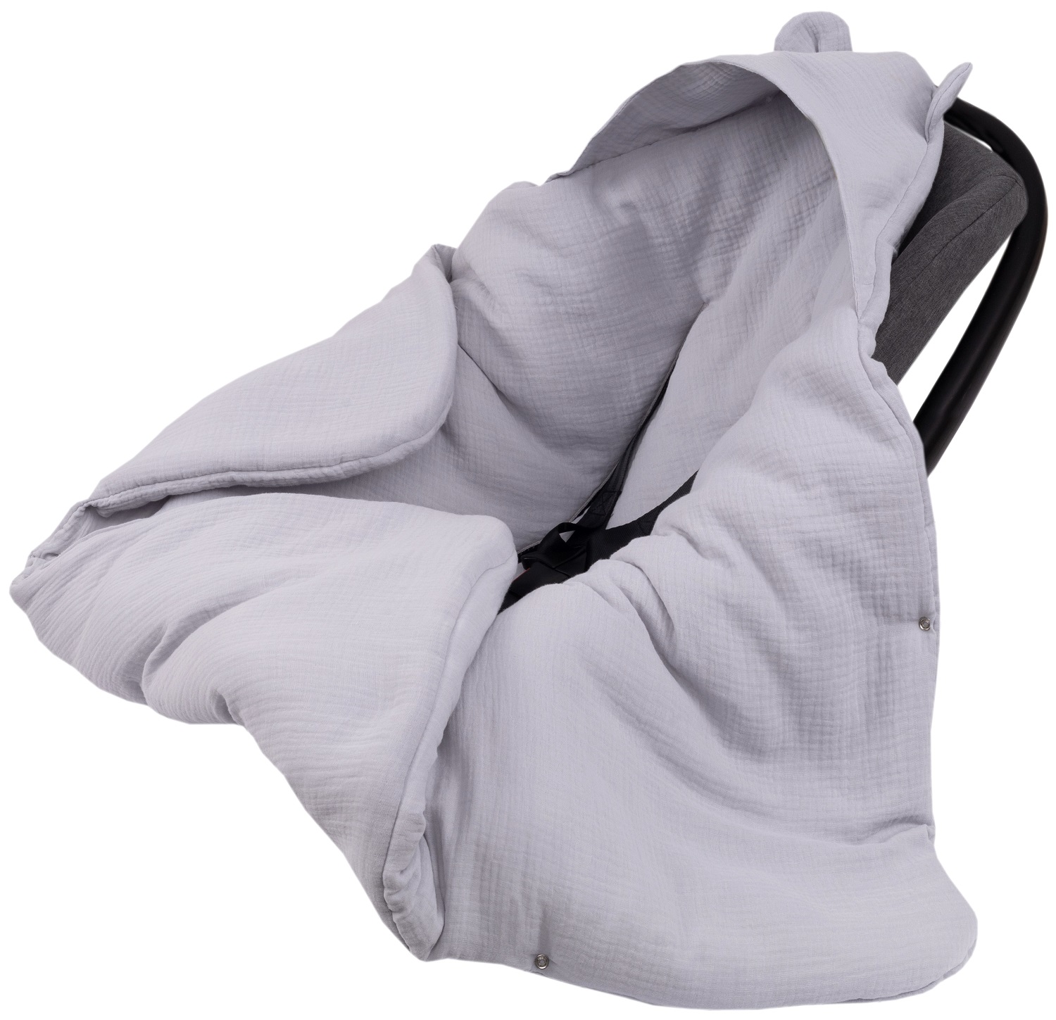 Automobilinės kėdutės vystyklas, muslininis termoizoliacinis antklodė kūdikių nešioklei