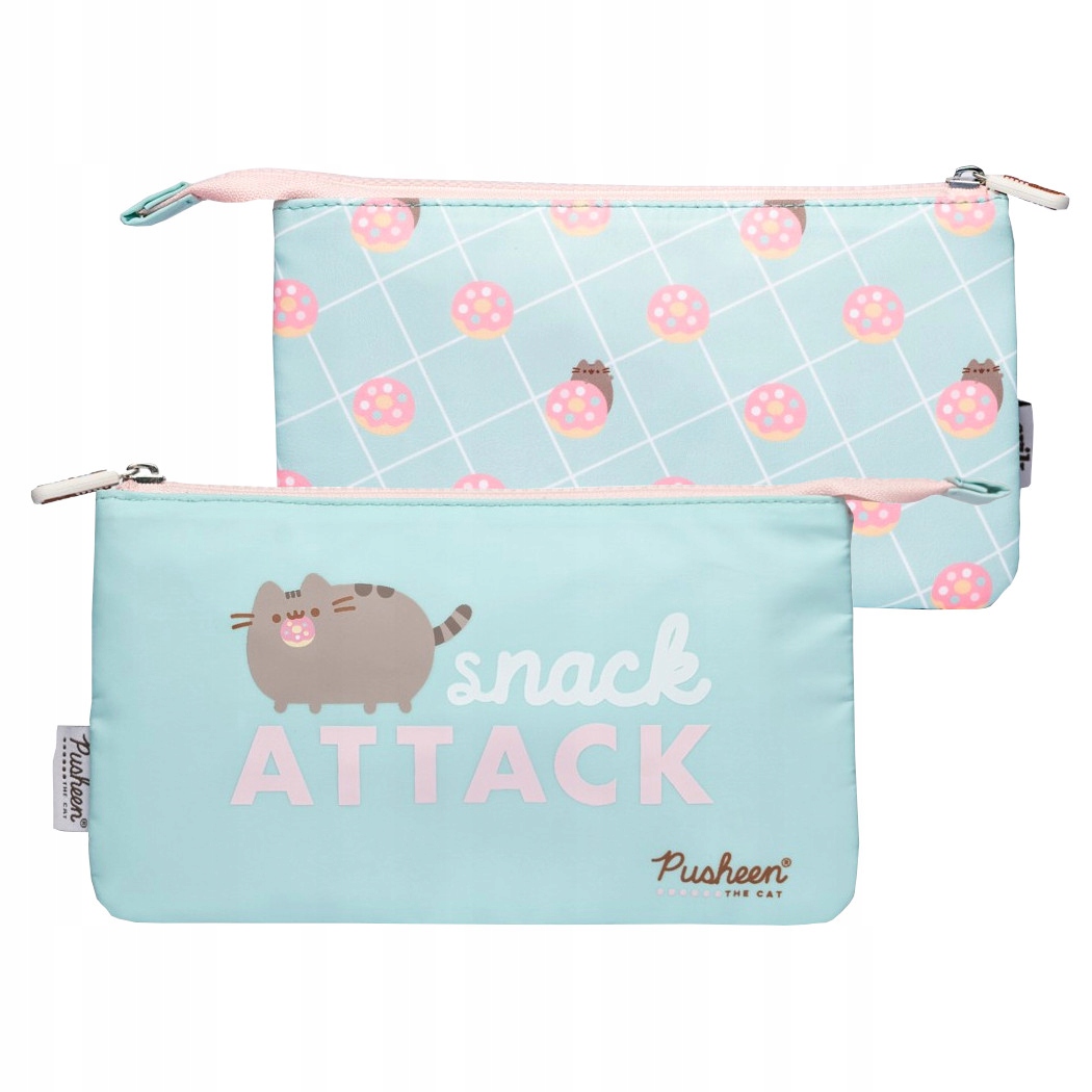 

Pusheen piórnik 3 komory kosmetyczka Snack Attack