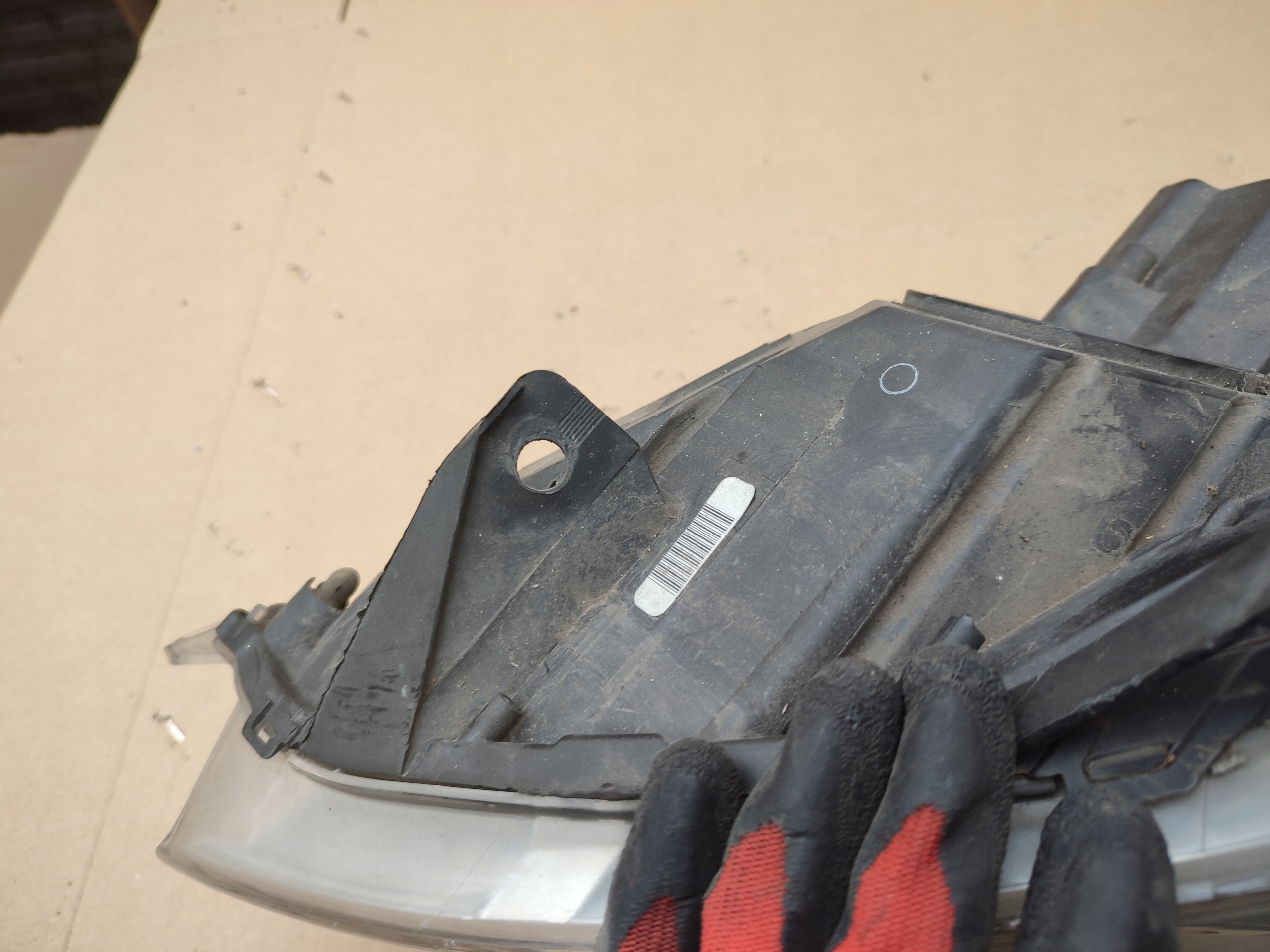 REFLEKTOR light left front left front OPEL MERIVA B ANGIELSKA 13253631