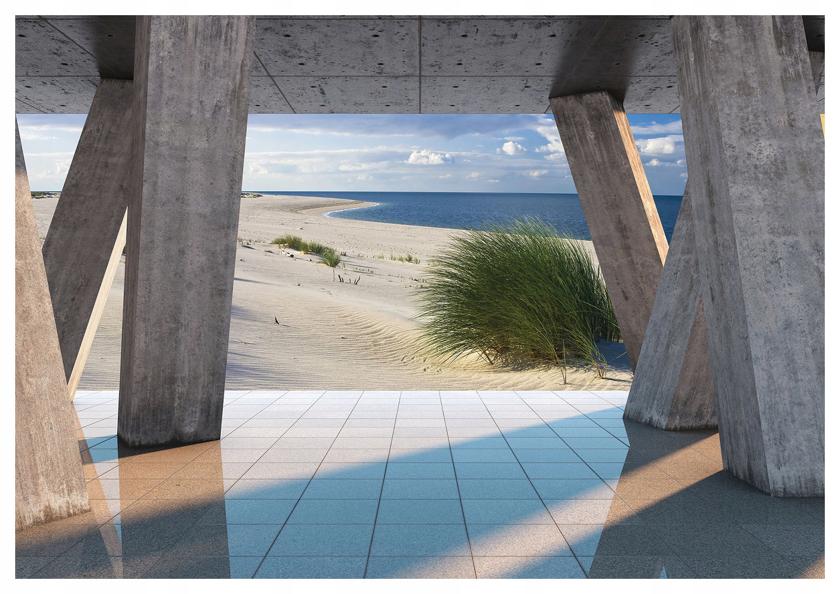 Fototapeta Betón a plážové more Relax Pohľad na oceán 300x210 lepidlo