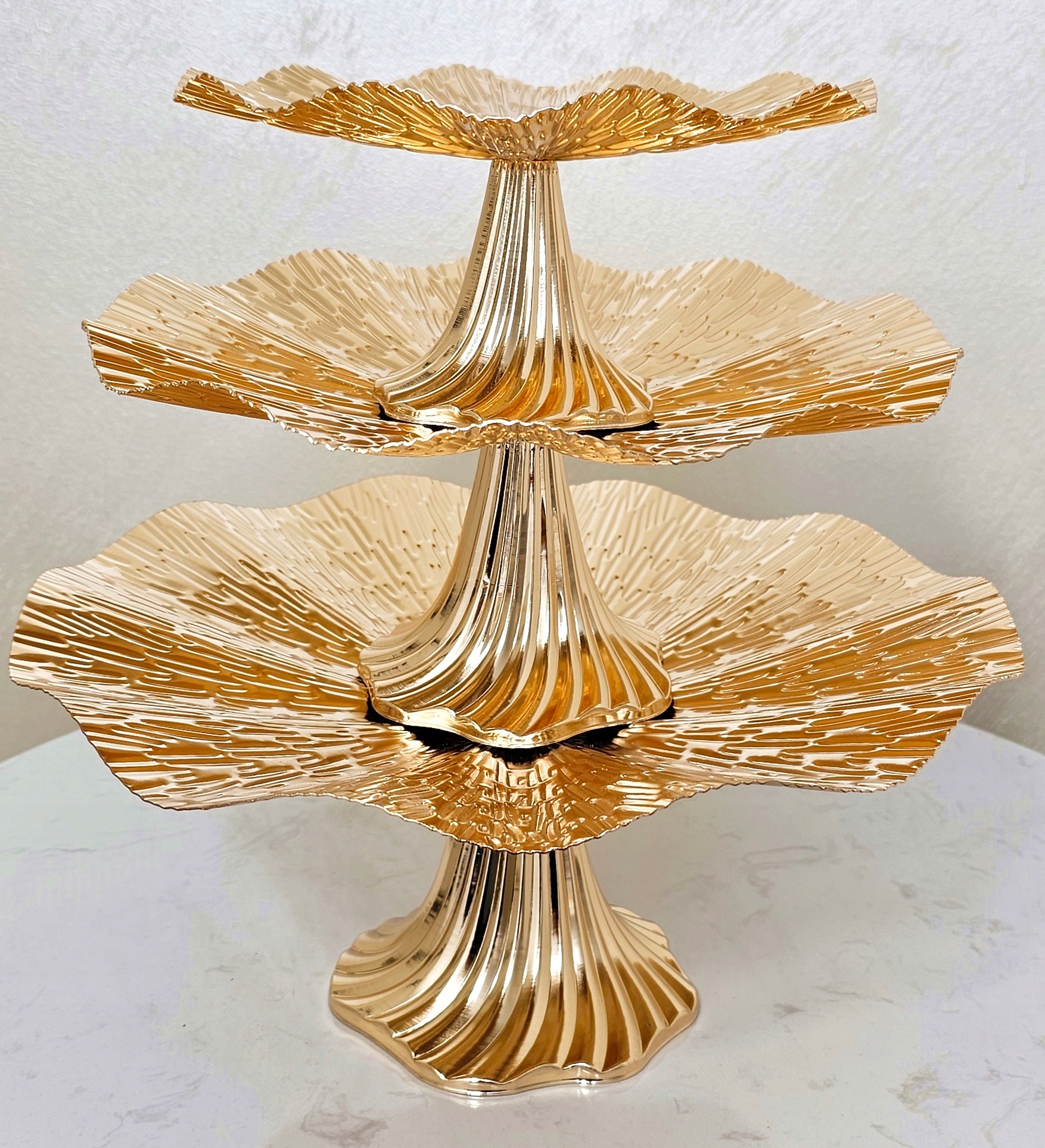 PATERA CIASTA BABECZKI OWOCE BC3862 GOLD Ø34 CM Marka Madex