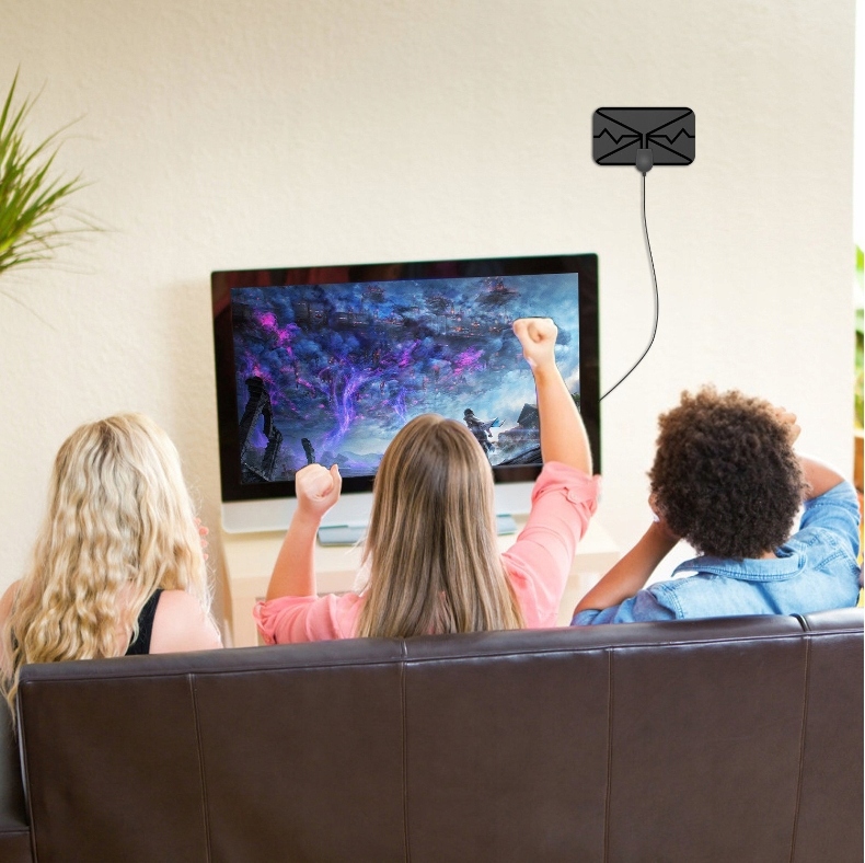 NAJMOCNIEJSZA ANTENA TV POKOJOWA DVB-T2 MUX8 FM 4K Marka Lamex