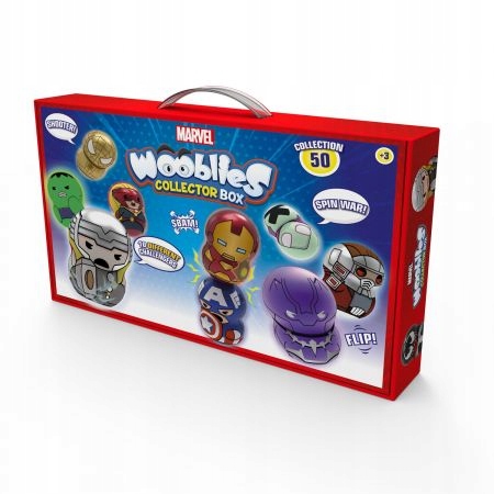 

Wooblies Marvel skrzynka kolekcjonerska + 4 fig