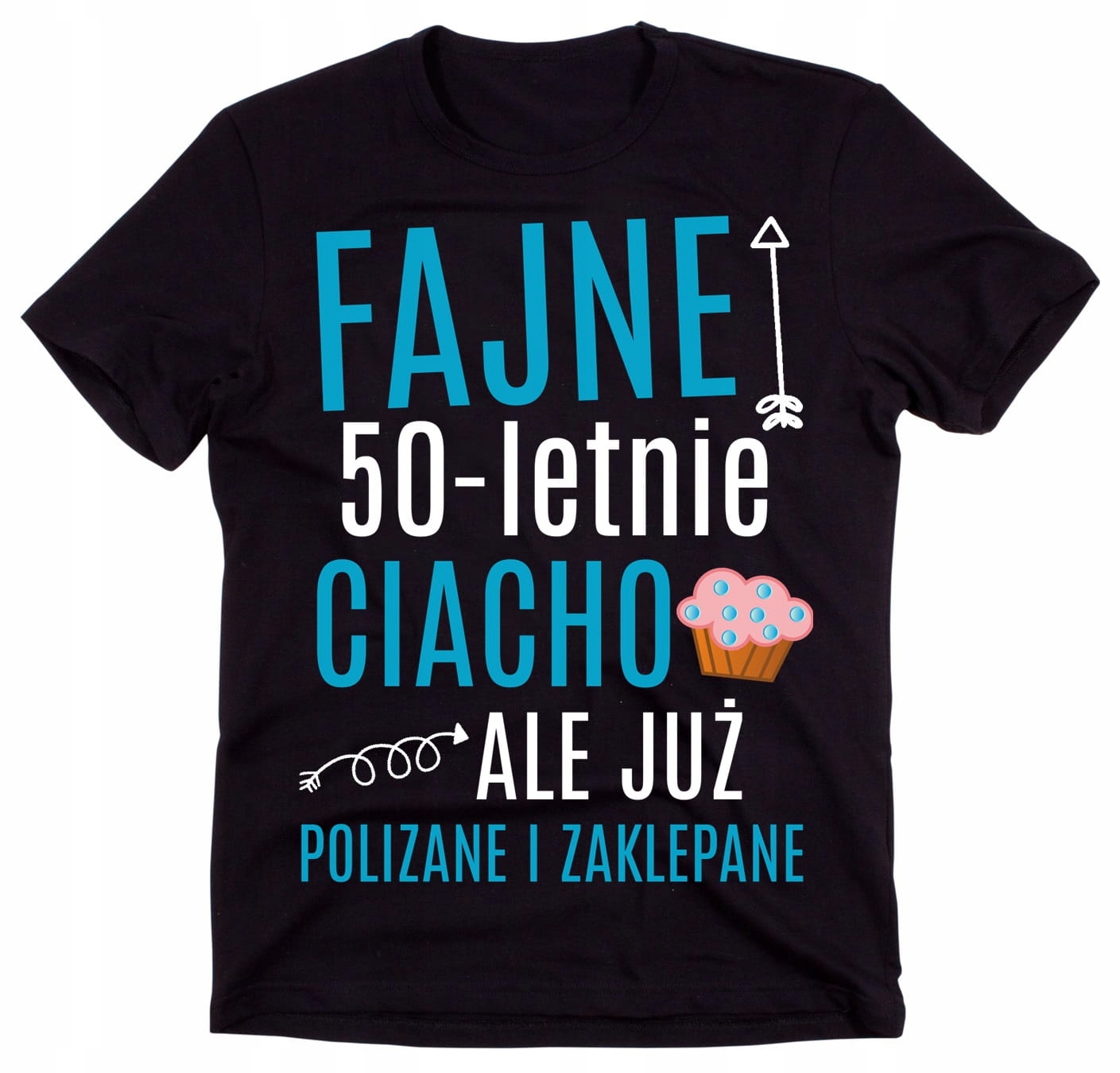 

Koszulka na 50 urodziny ciacho roz XL