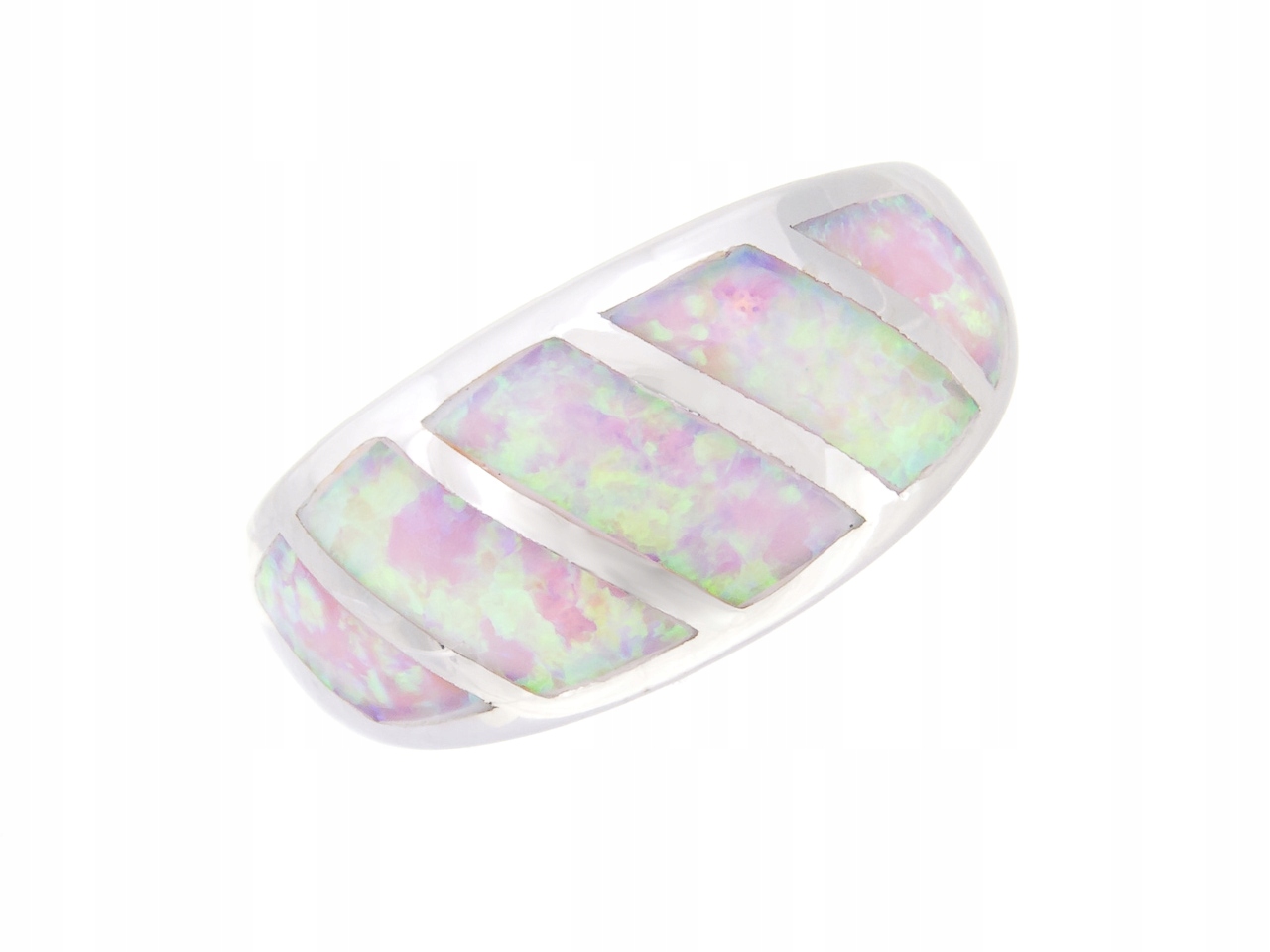 Vel Stříbrný Prstýnek 0,16 S Opálem 10 MM Dárek