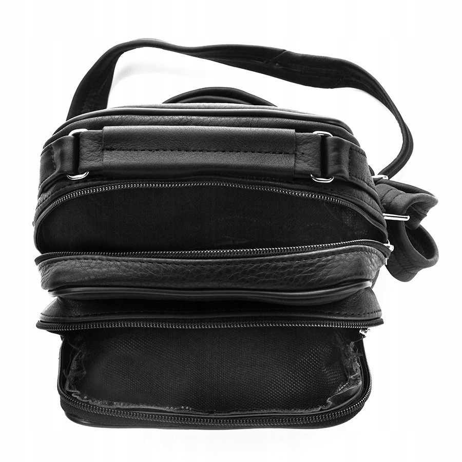 SASZETKA NERKA MĘSKA LISTONOSZKA NA RAMIĘ MIEJSKA Kolor czarny