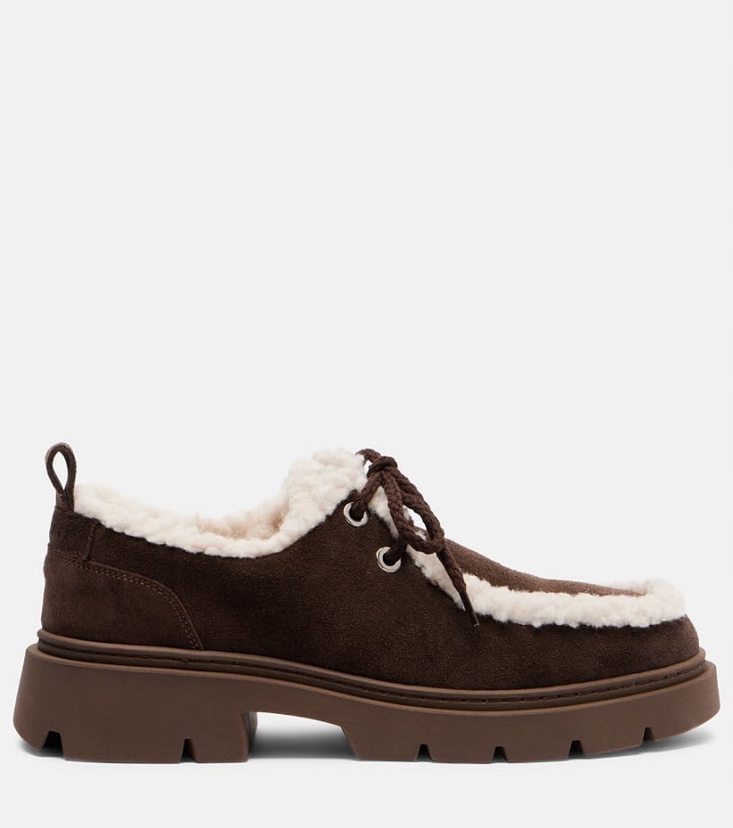 Inuikii Dámské mokasíny Mocabee Curly Dark Brown 36