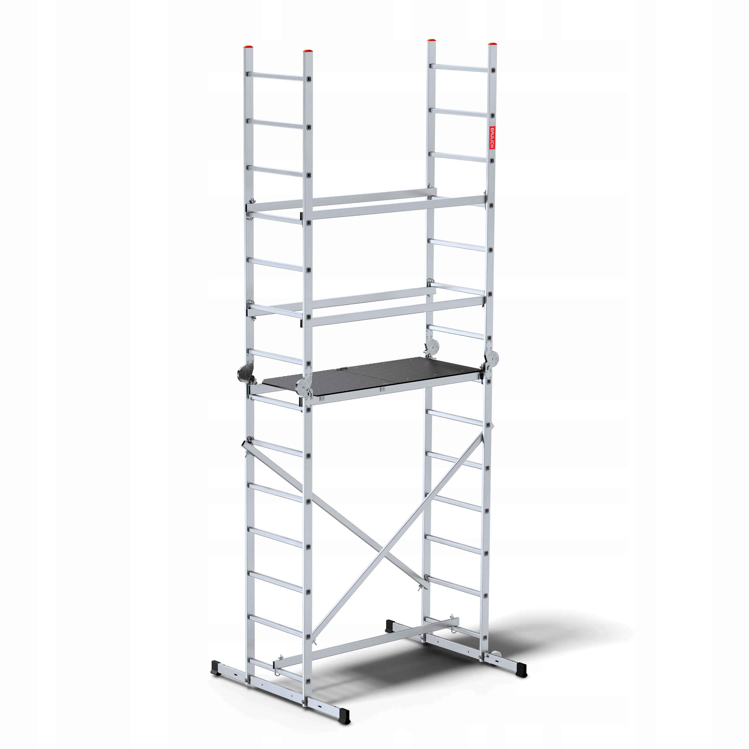 

Rusztowanie aluminiowe jezdne 4m Przegubowe 150 kg