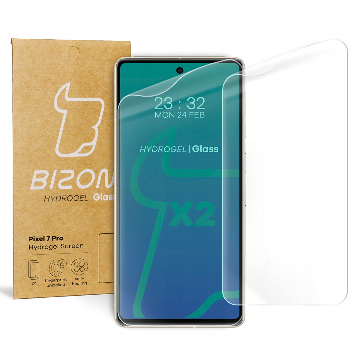 

2x Folia hydrożelowa na ekran Bizon do Pixel 7 Pro