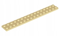 

Lego 4282 plytka 2x16 piaskowy 1 szt Nowy