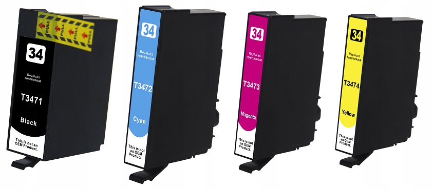 

4 x Tusz Do Epson T3471 T3472 T3473 T3474 4X 34XL