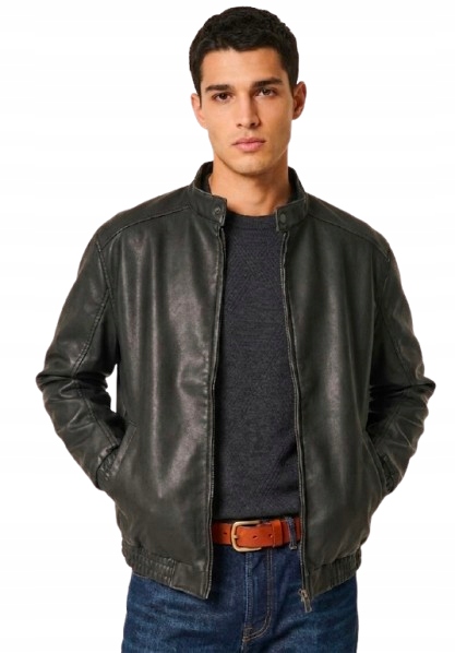 Bunda Abercrombie XL Hollister kožená eko kůže biker ramoneska
