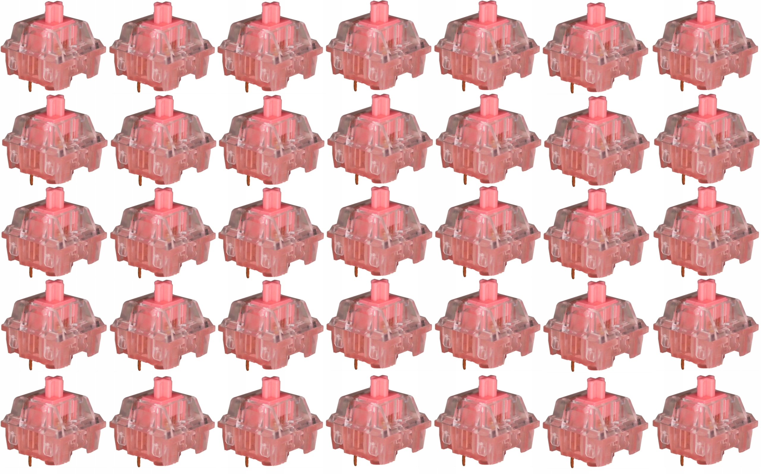 Ktt Strawberry V2 Switch 35szt Przełącznik do Klawiatury Mechanicznej Lubed
