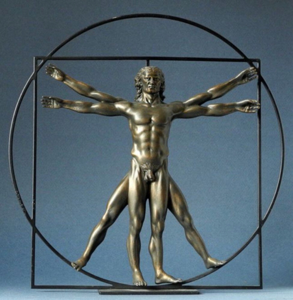 Figurka Parastone Človek Vitruvian Man z kresby Leonardo Da Vinci